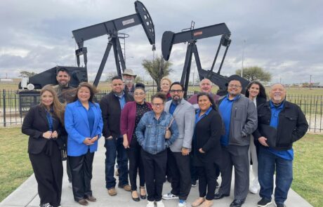 Group photo at the Permian Basin Petroleum Museum in Midland, Texas.